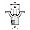 Morsetto a fascetta maschio 1/2"