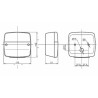 Fanale direzione e posizione dx-sx 108x103mm
