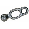 Doppio anello fermo per cerniere l=120mm