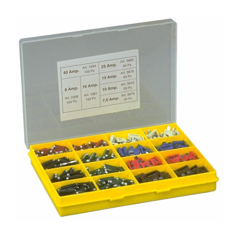 Assortimento fusibili bilama e siluro