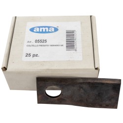 Coltello per falciatrice piegato lunghezza 100mm foro Ã˜ 19mm