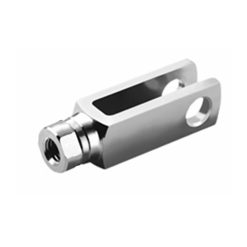 Forcella gambo rotante filetto M8 dx lunghezza 16mm