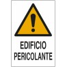 Cartello segnaletica edificio pericolante 30x20