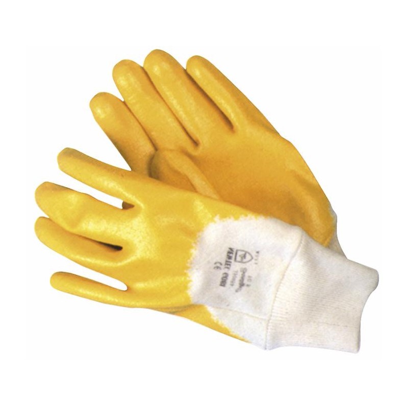 Guanto in tessuto Interlock 100% cotone impregnato in NBR taglia L