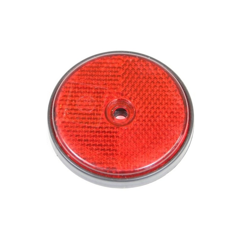 Catarifrangente con foro rosso Ã˜ 60mm