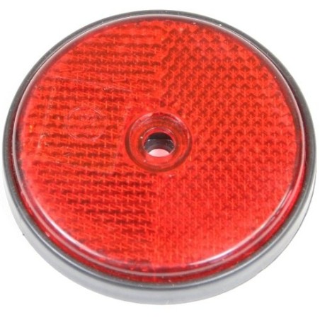 Catarifrangente con foro rosso Ã˜ 60mm