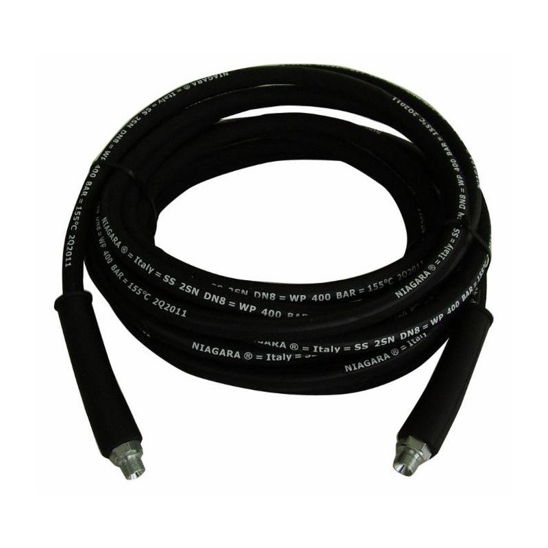 Tubo raccordato idropulitrice 15 mt completo di manicotti