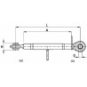 Terzo punto meccanico cat. II M27x3 lunghezza 300-430mm