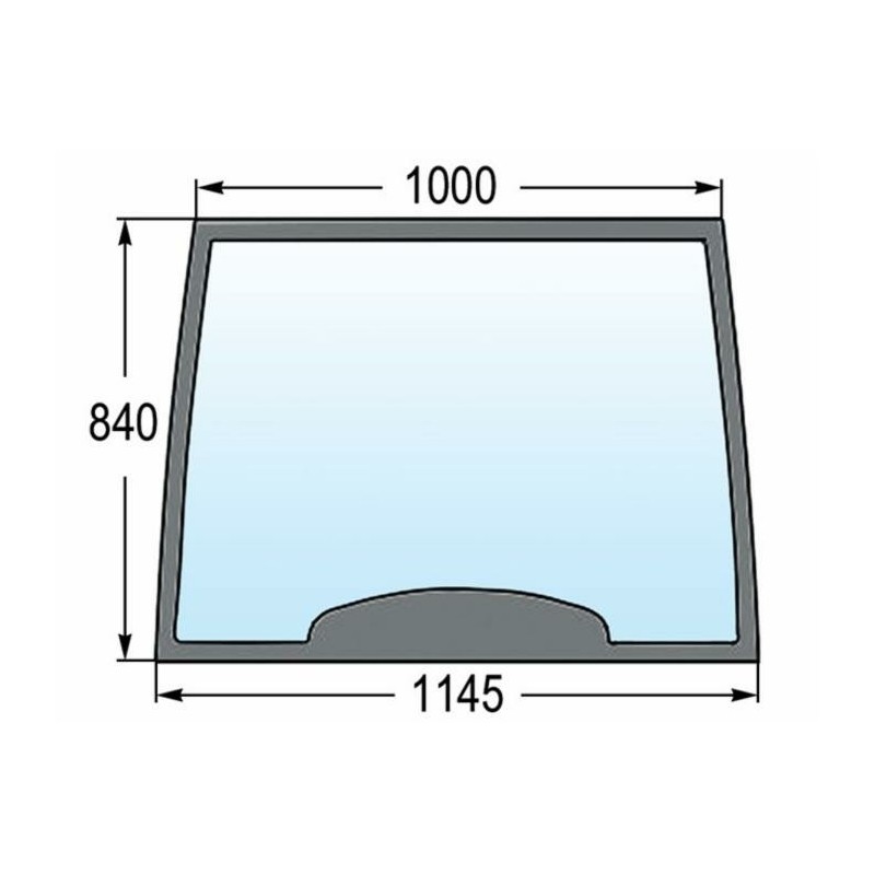 Parabrezza fisso adattabile adattabile al riferimento originale CNH 82000296