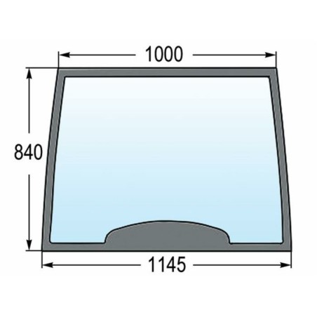 Parabrezza fisso adattabile adattabile al riferimento originale CNH 82000296