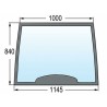 Parabrezza fisso adattabile adattabile al riferimento originale CNH 82000296