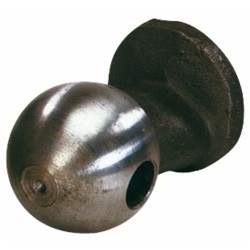 Sfera per sistema ribaltamento rimorchi Ã˜ 60mm con foro Ã˜ 20mm