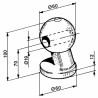 Sfera per sistema ribaltamento rimorchi Ã˜ 60mm con foro Ã˜ 20mm