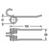 Dente pick-up adattabile Fort Morra e Wolagri filo 5,5