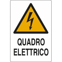 Cartello segnaletica quadro elettrico 30x20