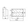 Fanale direzione posizione dx 120x80mm con attacco laterale