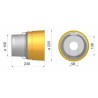 Controcuffia tonda media Ã˜150 - 225 e lunghezza 230mm