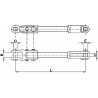 Braccio laterale sollevamento lunghezza 395-430mm compatibile Fiat 4983310
