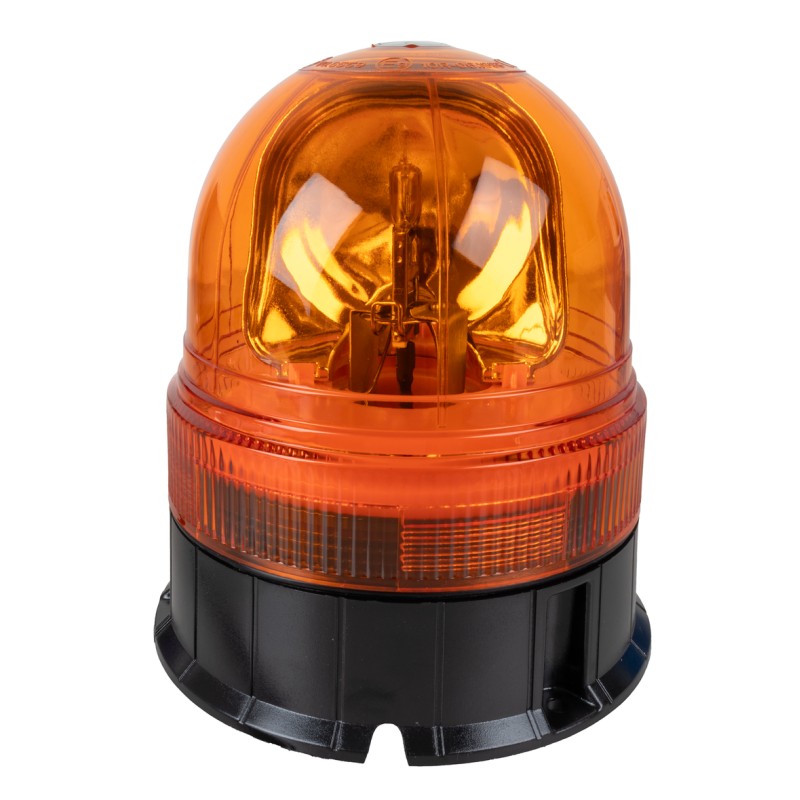 Lampeggiante alogeno per trattori base piana 12V 55W luce rotazionale