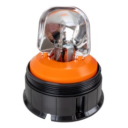 Lampeggiante alogeno per trattori base piana 12V 55W luce rotazionale