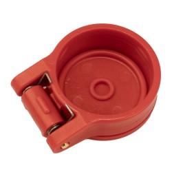 Tappo di protezione automatico rosso per innesto femmina M1/2"