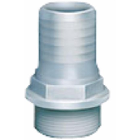 Raccordo portagomma dritto in nylon filetto maschio G1"1/4