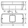 Fanale posteriore dx 184x79x67mm