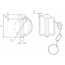 Spina scatto Ã¸14x67mm con catena