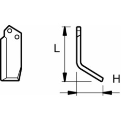 Zappa sx L 185,H 88,foro 12,5