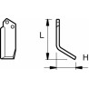 Zappa sx L 185,H 88,foro 12,5