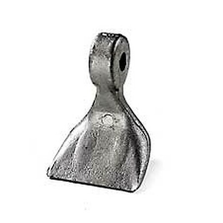 Mazza trincia lunghezza 94mm larghezza 75mm attacco 22mm con foro Ã˜ 16,5mm