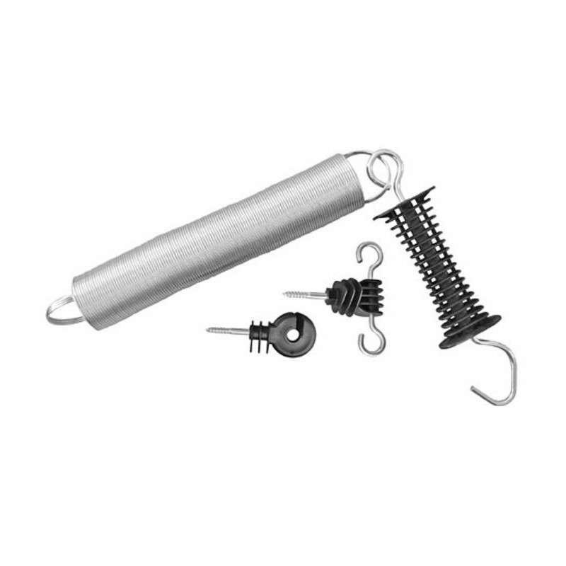 Kit per porta con maniglia e isolatori e molla