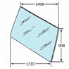Cristallo parabrezza posteriore adattabile al riferimento originale Fiat/Ford 51780304 e New Holland 82016997