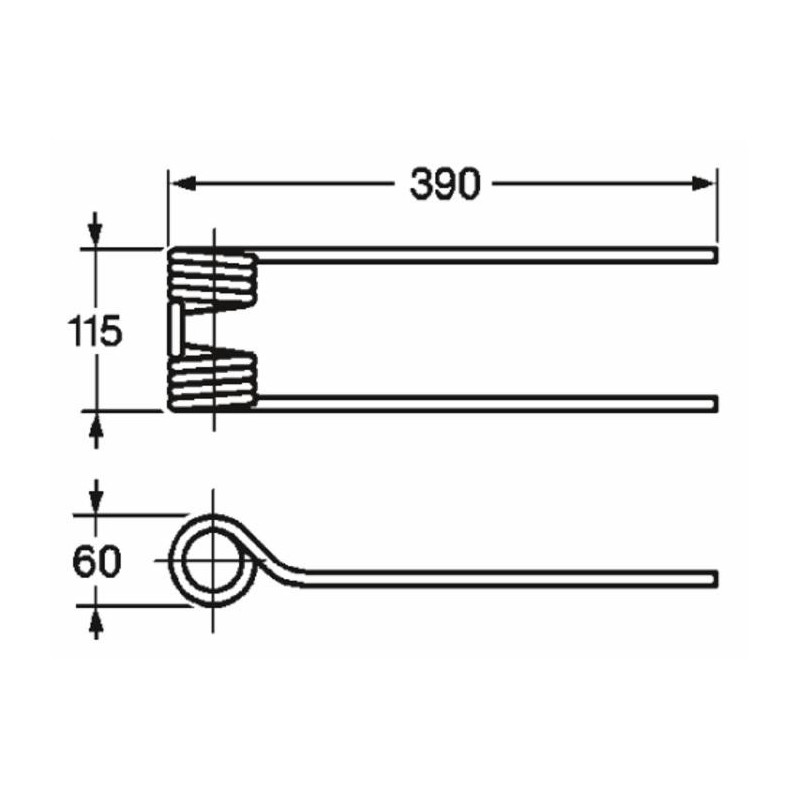 Dente girello adattabile Pz Fanex filo 9
