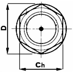 Spia livello olio da 3/8â€ in plastica