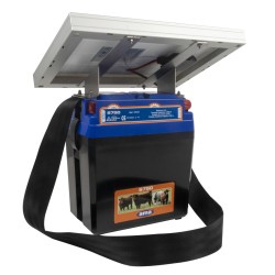 Elettrificatore Ranch Ama S750 a batteria con alimentazione a pannello solare 10W