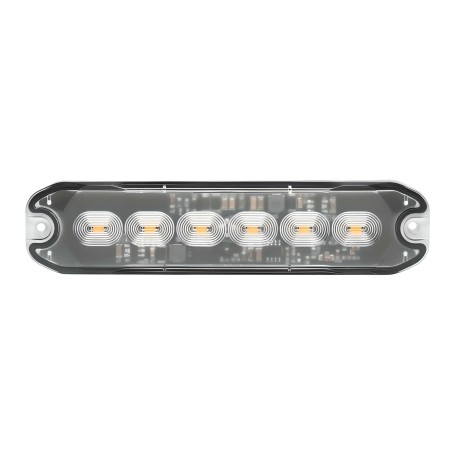 Luce di segnalazione flash 6 Led arancio