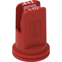 Ugello a ventaglio antideriva con inserto in ceramica rosso Ã˜ 1,2mm