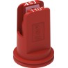 Ugello a ventaglio antideriva con inserto in ceramica rosso Ã˜ 1,2mm