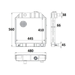 Radiatore adattabile Ford 81875325