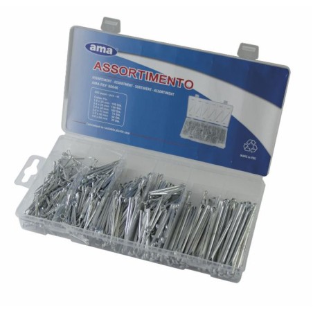 Set assortito con 555 coppiglie standard
