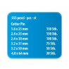 Set assortito con 555 coppiglie standard