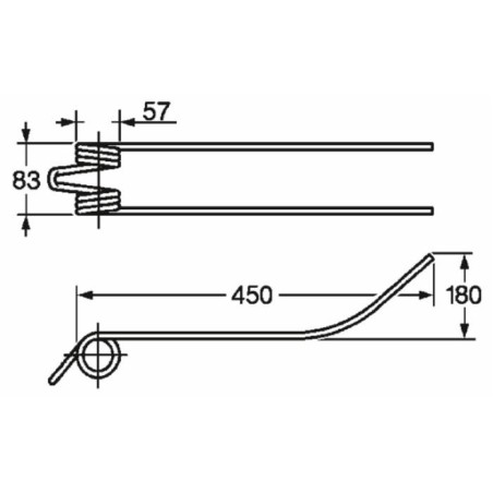 Dente giroandanatore adattabile Fahr Fontanesi filo 8