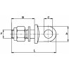 Perno occhio per catene 22x1,5