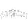 Terzo punto idraulico 120x60x280mm