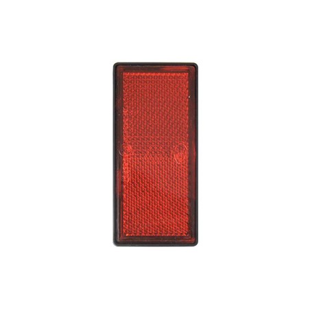 Catarifrangente adesivo rosso 105x48mm