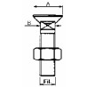 Bullone tspqst 90Â° M12x70 con dado
