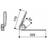 Dente anteriore seminatrice adattabile Carraro - Nodet JF651 e FYX0651 filo 7