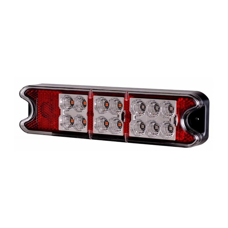 Fanale posteriore dx-sx a 18 LED 10-30V 191x49mm