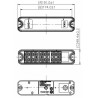 Fanale posteriore dx-sx a 18 LED 10-30V 191x49mm